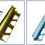 aluminium inner ceramic tile trim