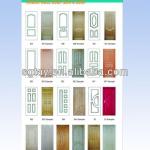 Nature veneer moulded door skin/HDF door skin from SHAN DONG