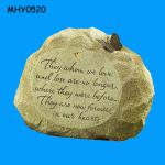 Stone words special customized Funeral Decorations
