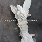 Light grey granite angel statues