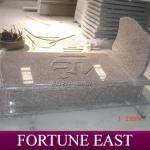 Excellent Polished G664 Red Grey Granite Tombstone