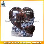 Heart Shape Cemetery Aurora Granite Cheap Headstone For Babies