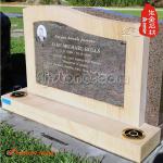 Big natural high polished black gravestone with affordably Price