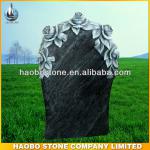 New Design Rose Carving Headstone For Sales