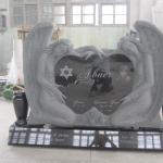 European style black granite monument