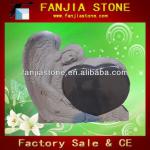 Black granite angel heart headstones for graves