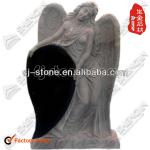 America &amp; Canadan style granite carving angel and heart headstone gravestone Design No.60000-000-11 cemetery gravestones-60000-000-11