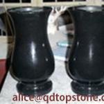 black granite vase