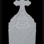 white marble gravestone