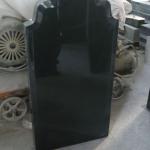 Russian Style Shandong Black Granite Tombstone J6