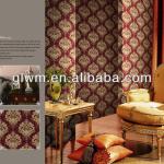 decoration material non-woven paper back vinyl wallpaper