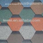 Mosaic asphalt shingles fiberglass