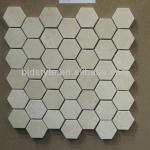 12&#39;&#39;x12&#39;&#39; natural stone hexagon CREMA MARFIL marble mosaic
