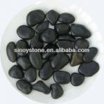 2-3 black polished pebbles Sino-016