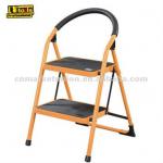 2 to 5 Steps Orange Folding Steel Step Ladder