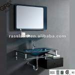 .2012.10 new modern simple blue glass bathroom cabinet TA-26A