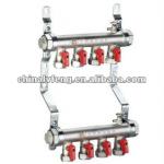 2012 Popular DH1&#39;&#39;G1620 underground heaing manifold with double valves for underfloor heating DH1&#39;&#39;G1620
