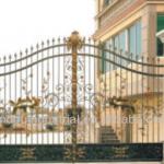 2013 Good Quality Wrought Iron Main Gate Design with Best Price ZR-069