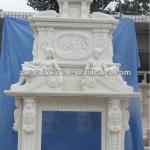 2014 hot sale white marble fireplace (30 years factory) AX-F02154