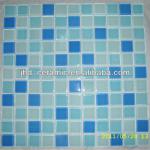 25x25 mm blue glass mosaic swimming pool tile 270028