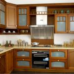 American style solid wood Kitchen cabinet BLS- KC112