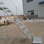 Assembled scaffolding steel stairs