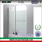 bath shower screens tempered acid glass bath shower screens A-8S A-8S