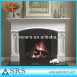 Beautiful Free standing white marble fireplace mantel SRS-FP002
