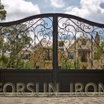 Beautiful Wrought Iron Gate FSM-1347 for Villa FSM-1347