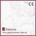 Carrara white, marble color quartz stone P47