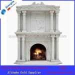 caved natural indoor marble fireplace SYDKF-865 SYBX-865