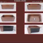 Copper Kitchen Sink KS-0409 A