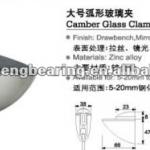 curved Zinc alloy glass clips WM-F146