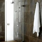Exposed thermostatic shower valve and rigid riser rail kit with handset and hose+head SL0007(05)Thermostatic Shower Valve