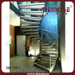 exterior arc/curved steel stair design DMS- 2086 curved steel stair