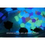 Fish aquarium decoration stone / glow in the dark pebble stone GSBGY-mixed