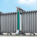 folding gate, 805F D, dual columns, stainless steel 805F D
