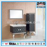 Foshan Floor Standing antique stainless steel bathroom cabinet ASB-6010