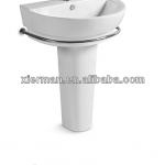 Foshan Sanitaryware Suite Ceramic Basin+Pedestal B-012