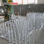 Galvanized steel screw jack for scaffolding system