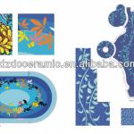 Glass mosaic, cheap swimming pool mosaic tile SPD044