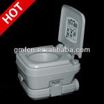 Hot selling grey 10L used western disabled flush hospital marine plastic mobile wc camping mobile toilet OC07