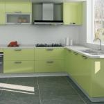 lacquer kitchen cabinet LS12-125