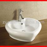 Modern heart shape bathroom basin hand sink vessel vanity made in china B-108 B-108
