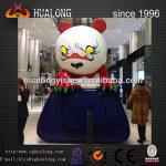 Museum decorate FRP cartoon panda artware HLL-012