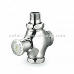 One piece pressure push flush valves for toilets OT-4306