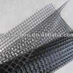 Polyester biaxial geogrids