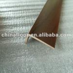 PVC L-shaped Profile matched for walnut color floors PVC