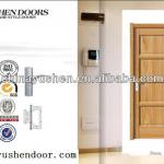 pvc solid wood frame style door 1002