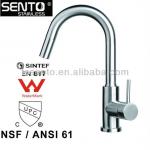 SENTO lead free faucet pull-out kitchen faucet UPC NSF Watermark kitchen faucet stainless steel construction C-65